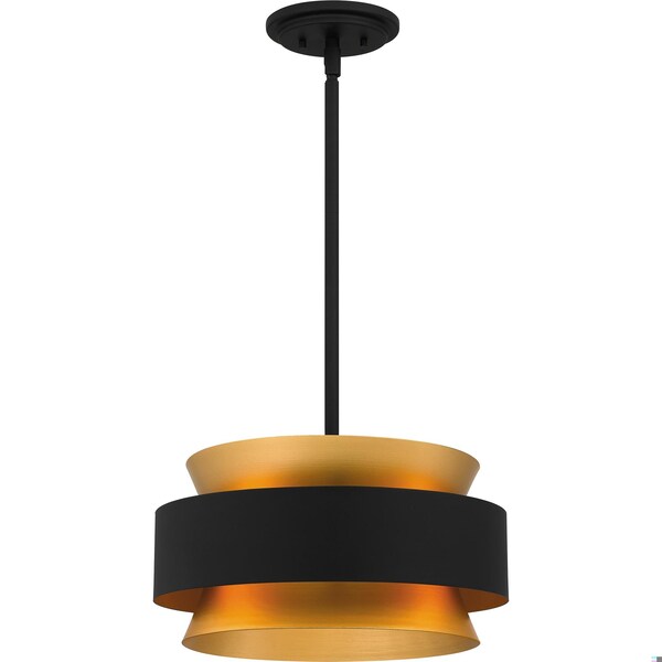 Quoizel Hagley 3-Light Earth Black Pendant QP5570EK - main